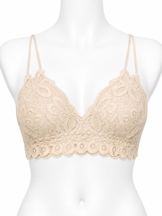 Pink Lily Other - Pink Lily Lace Bralette in Beige size medium